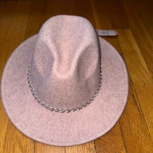 Vince Camuto Chain Felt Hat Blush NEW